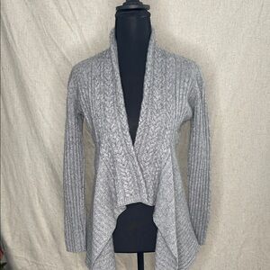 Autumn Cashmere Gray Open Front Cardigan